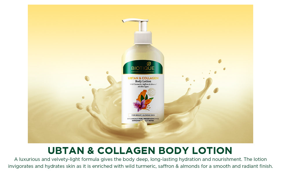 BIOTIQUE UBTAN & COLLAGEN Body Lotion 300ml