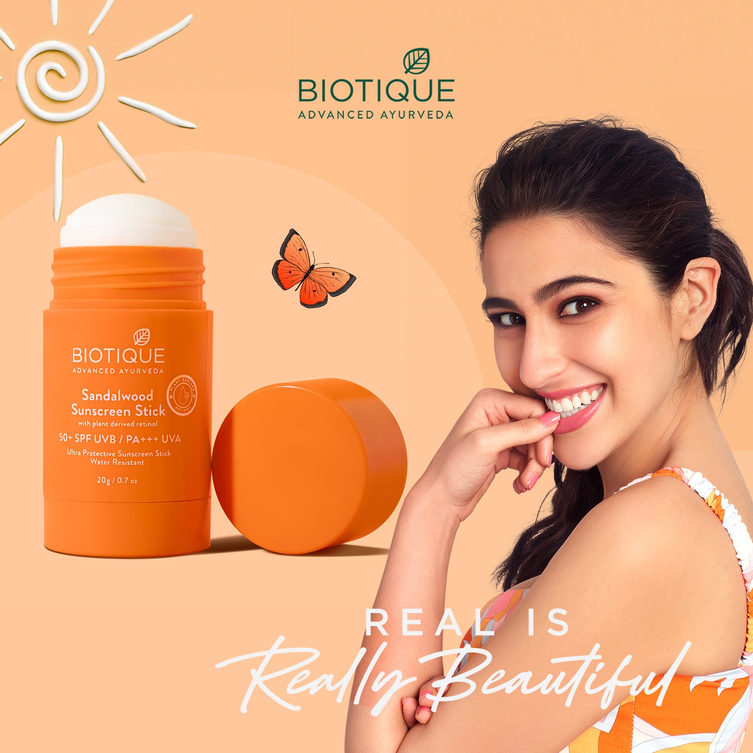 Biotique Sandalwood Sunscreen Stick, SPF 50+