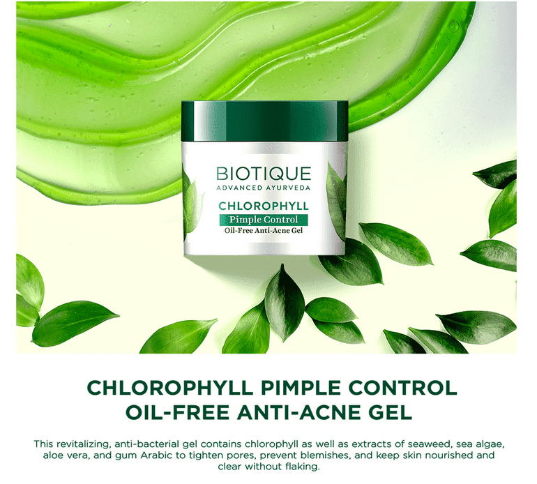 Chlorophyll Pimple control oil free anti-acne gel 50g