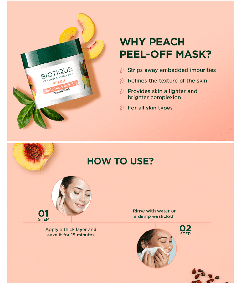 PEACH Clarifying & Refining Peel-Off Mask 50g