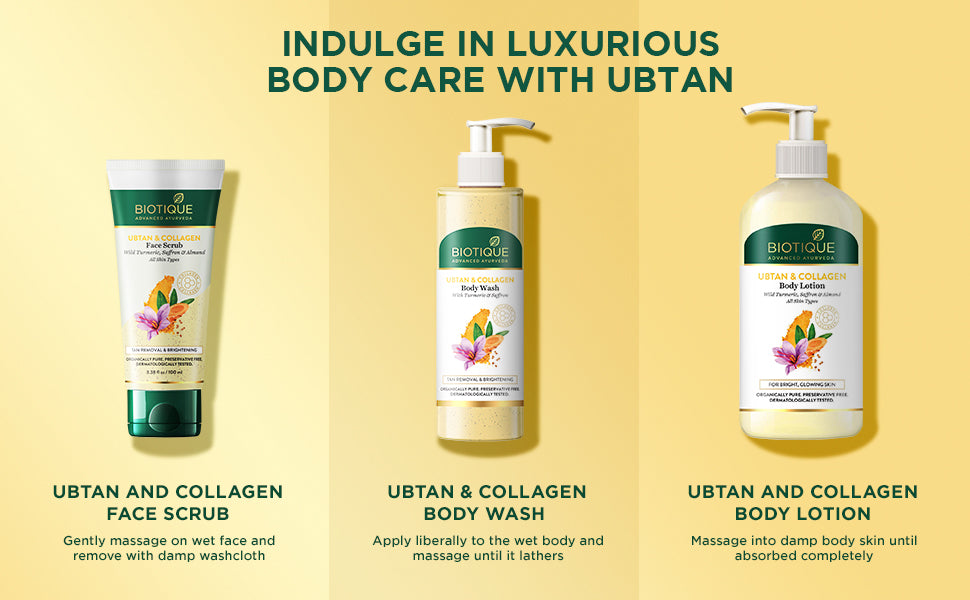 BIOTIQUE UBTAN & COLLAGEN Body Lotion 300ml