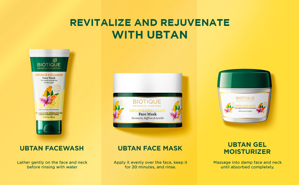 BIOTIQUE UBTAN & COLLAGEN Face Mask 50g