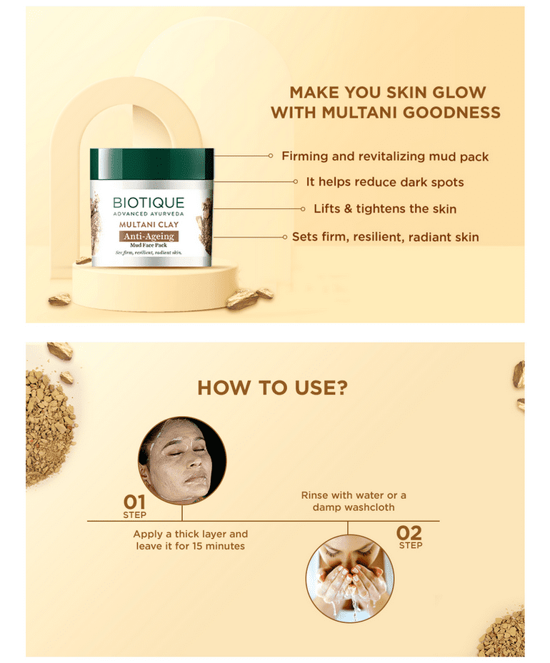 MULTANI CLAY Anti-Ageing Mud Face Pack 75g