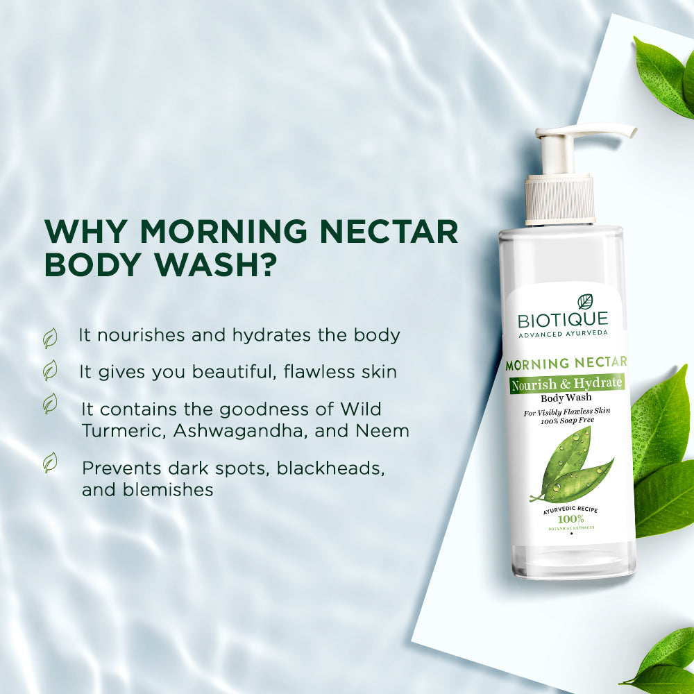 MORNING NECTAR Nourish & Hydrate Body Wash 200ml