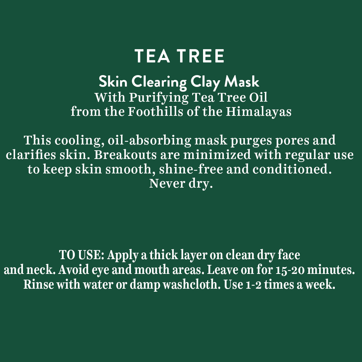 Tea Tree skin clearing Scrub 50gm